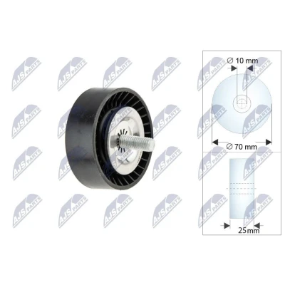 Kuva Ohjainrulla, moniurahihna Nty RRK CH 004 chrysler sebring, dodge caliber, jeep compass OE 04891596AB, 04891596AC, 1341A005