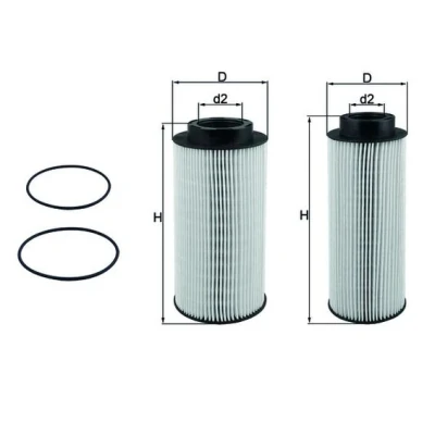 Kuva MAHLE ORIGINAL KX 439KIT Polttoainesuodatin Suodatinpanos SCANIA: P,G,R,T series