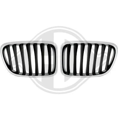 Kuva DIEDERICHS HD Tuning 1265440 Etusäleikkö Musta, Kromi BMW: X1