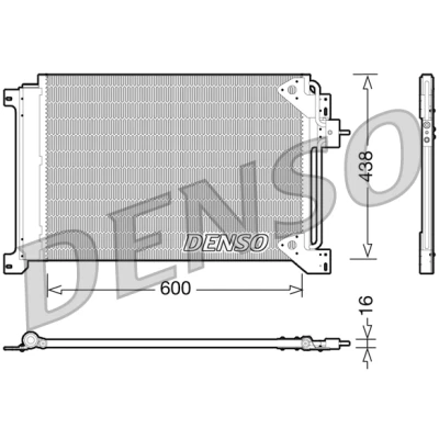 Kuva DENSO DRM44027 Jäähdytin 678mm 375mm 16mm MAZDA: 6 Hatchback, Farmari