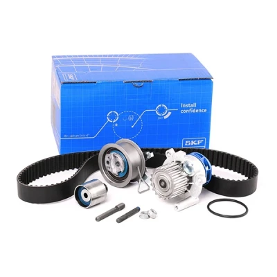 Kuva SKF VKMC 01250 2 Vesipumppu + Jakohihnasarja Tiivisteillä pinnaruuveilla 120 VOLKSWAGEN: Touran I, Multivan 5 (7HM, Passat B6 Variant, SKODA: Roomster