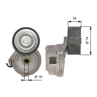 Kuva GATES T38559 Hihnankiristin Micro V UNIQUE FIT