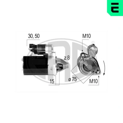 Kuva ERA 220644A Starttimoottori 12 0,8 8 HYUNDAI: i20 I Hatchback