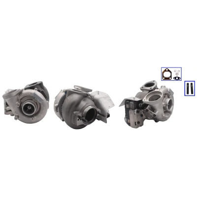 Kuva TURBO MOTOR PA74273018 Turboahdin Pakokaasuahdin, sähköisesti säädetty toimilaite (aktuaattori) Tiivisteillä BMW: 5 Touring, Sedan