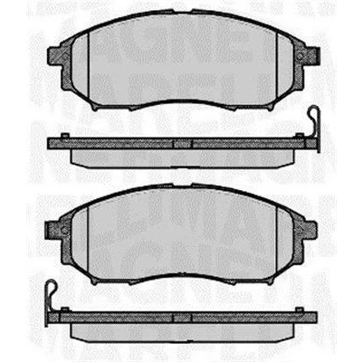 Kuva MAGNETI MARELLI 363916060683 Jarrupalat akustisella kulumavaroittimella NISSAN: Qashqai / Qashqai+2 I, NP300 Navara Pick up, Pathfinder 3
