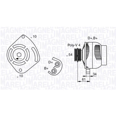 Kuva Laturi MAGNETI MARELLI 063377030010