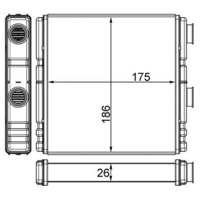 Kuva MAHLE ORIGINAL AH 262 000S Lämmityslaitteen Kenno