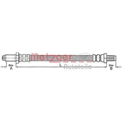 Kuva METZGER 4112219 Kytkimen Letku ALFA ROMEO: 75