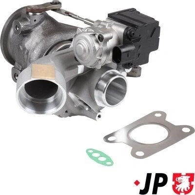 Kuva JP GROUP 1117410700 Turboahdin Pakokaasuahdin Tiivisteillä VOLKSWAGEN: Tiguan I, Polo V Hatchback, Golf 7, AUDI: A1 Sportback, A3 Q3