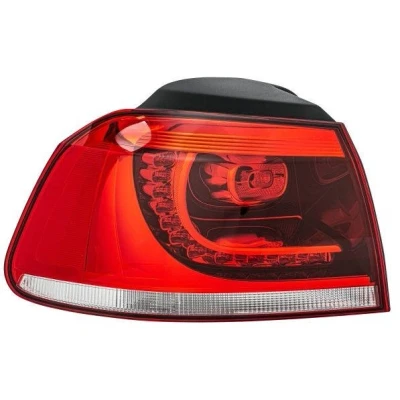 Kuva HELLA 2SD 010 408 071 Takavalot Vasen Uloin osa LED, WY21W 12 Tumma, Punainen Polttimolla, Lampun kannalla VOLKSWAGEN: GOLF 6