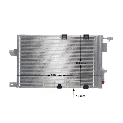 Kuva MAHLE ORIGINAL AC 339 000S Ilmastoinnin Lauhdutin ilman vedenerotinta 540 OPEL: Astra G CC, Coupe, Caravan