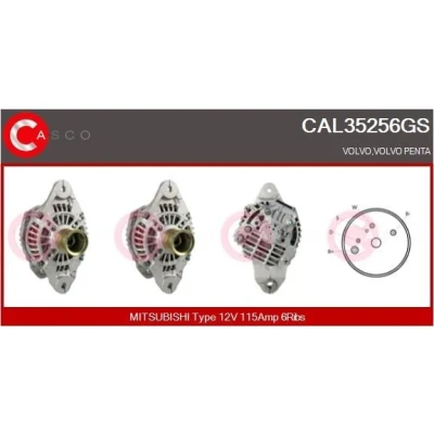 Kuva CASCO CAL15406AS Laturi 12V 150A AUDI: A4 B8 Avant, A5 Coupe, Sedan