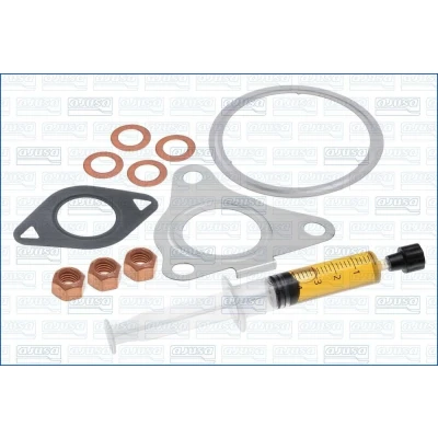 Kuva AJUSA JTC11966 Asennussarja Turboahdin with studs, syringe oil Tiivisteillä asennusohjeella