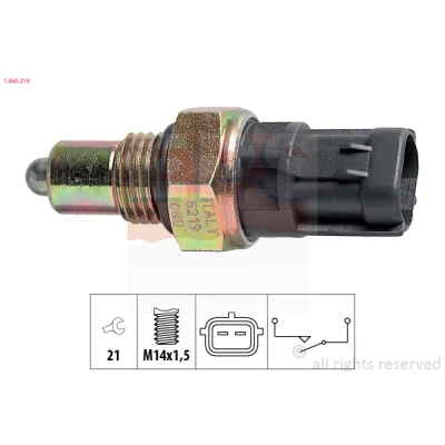 Kuva EPS 1.860.219 Peruutusvalon Kytkin Made in Italy OE Equivalent