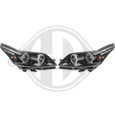 Kuva DIEDERICHS HD Tuning 4072480 Ajovalonheitinsarja Valokorkeussäätimen moottorilla