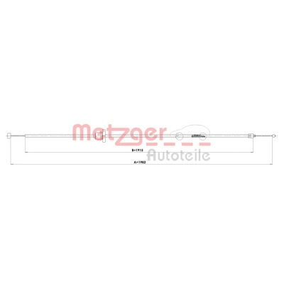 Kuva METZGER 3160038 Konepellin Avausvedin