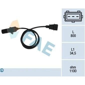 Kuva FAE 79296 Kampiakselin Asentotunnistin 3 Induktiivi anturi FIAT: Panda II Hatchback