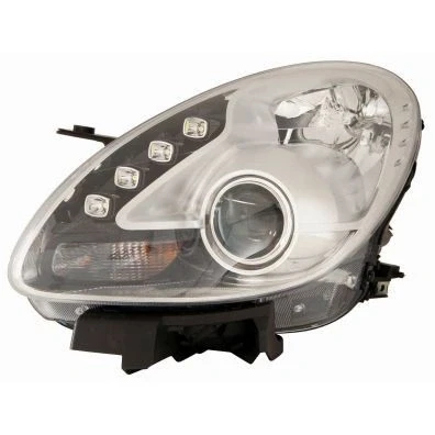 Kuva ABAKUS 667 1118RMLDEM1 Ajovaloumpio Oikea H7, LED, H1 Kromi Lasinkirkas Valokorkeussäätimen moottorilla PX26d, P14.5s ALFA ROMEO: Giulietta Hatchback