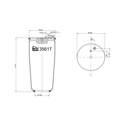 Kuva FEBI BILSTEIN 35617 Metallipalje, ilmajousitus