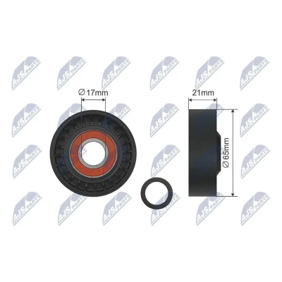 Kuva Kiristysrulla, moniurahihna FORD FOCUS II, VOLVO C30, C70 Cabriolet S40 V50 OE 1374427, 30711320, 6M5Q 6A228 BA