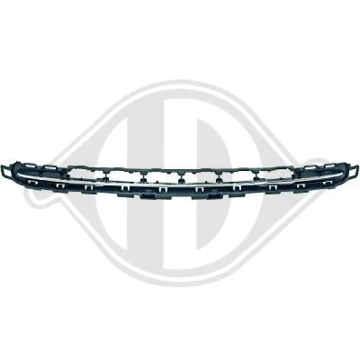 Kuva DIEDERICHS 4226544 Puskurin Ritilä kromattu raita Yläpuolella, Edessä Priority Parts PEUGEOT: 207 Hatchback