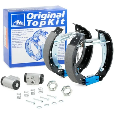 Kuva ATE Original TopKit 03.0520 7720.3 Jarrukenkäsarja, Rumpujarru Pyörän jarrun sylinterillä, Tarvikkeilla PEUGEOT: 206 Hatchback