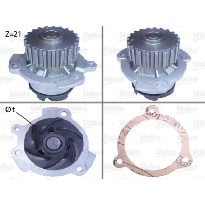 Kuva VALEO 506151 Vesipumppu Tiivisteillä Kannella