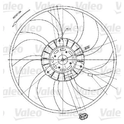 Kuva VALEO 698424 Jäähdyttimen Tuuletin 383 12 430