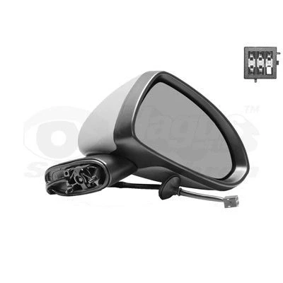 Kuva Ulkopeili Van Wezel 3750808 Oikea Pohjustettu Peili, kokonainen, Kupera, sähkö peilinsäädölle, Lämmitettävä OPEL: Corsa E Hatchback, D Hatchback