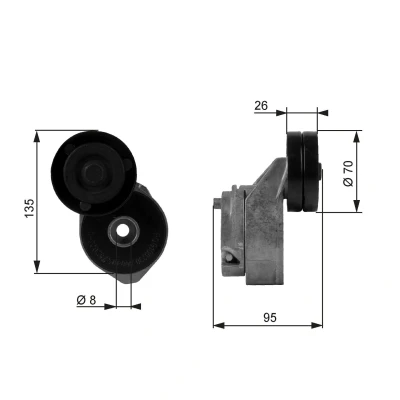 Kuva GATES FleetRunner Micro V Kit T38430 Kiristysrulla LAND ROVER: Freelander I SUV