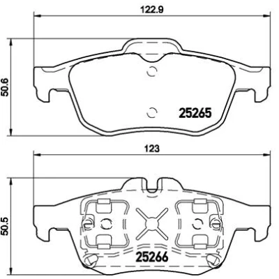 Kuva BREMBO P 68 057 Jarrupalat Ilman kulumisenilmaisinta tarvikkeita RENAULT: Talisman Grandtour, Sedan
