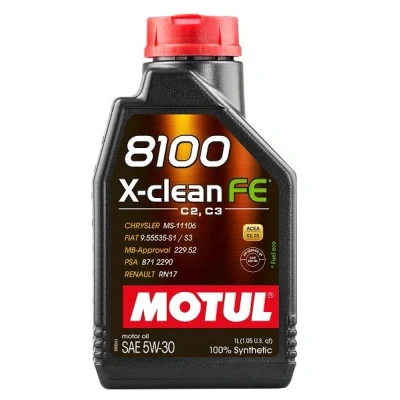 Kuva Moottoriöljy Motul 8100 X CLEAN FE 5W 30 C2/C3 1923446 OE PSA B71 2290, RENAULT RN17