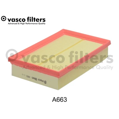 Kuva DAVID VASCO A663 Ilmansuodatin 50mm 161mm 241mm suorakulmainen (rectangular) Suodatinpanos FORD: Grand C Max, Transit Connect V408 Van, Max 2