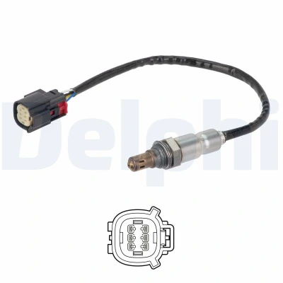 Kuva DELPHI ES21414 12B1 Lambda Anturi Laajakaista lambdasondi, Lämmitetty FORD: Transit Connect V408 Van, FOCUS 3 Turnier,