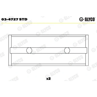 Kuva GLYCO 03 4727 STD Nokka Akselin Laakeri