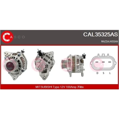 Kuva CASCO CAL15477AS Laturi 12V 120A FORD: MONDEO 4 Turnier, 4, FIESTA 6