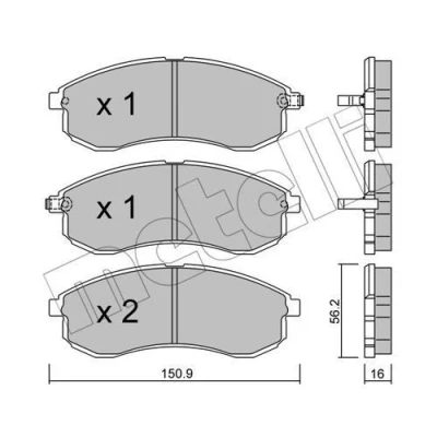 Kuva Jarrupalasarja, levyjarru METELLI 22 0482 0