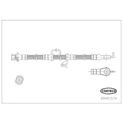 Kuva CORTECO 49401574 Jarruletku 655mm TOYOTA: Verso