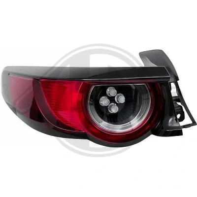 Kuva DIEDERICHS 5621091 Takavalot Vasen Uloin osa LED