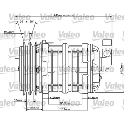 Kuva Kompressori, ilmastointilaite VALEO 815800