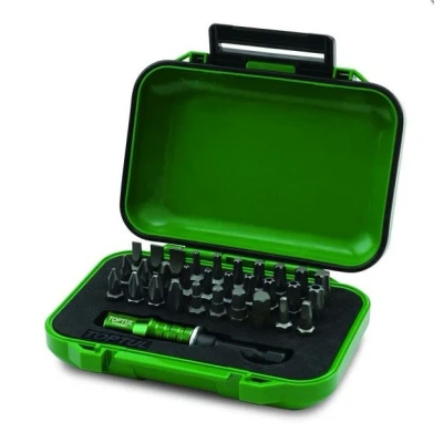Kuva Hylsyavainsarja TOPTUL 1/4 zoll 31 Kappale (SL, PH, PZ, TORX, SQ)