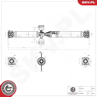 Kuva ESEN SKV 76SKV132 Vetoakseli Taka akseli TOYOTA: RAV4 IV SUV (XA40) 2.0 4WD, 2.2 D 2.5 4WD 2012 2019