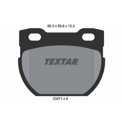 Kuva TEXTAR 2347101 Jarrupalat Ei kulumisenilmaisimelle LAND ROVER: Defender SUV