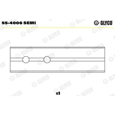 Kuva GLYCO 55 4006 SEMI Laakerin holkki, kiertokanki