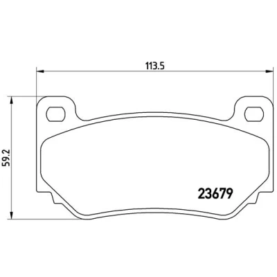 Kuva BREMBO P 52 018 Jarrupalat Ilman kulumisenilmaisinta tarvikkeita MG: MGF Cabriolet