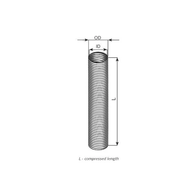 Kuva DINEX 94138 Taipuisa putki, pakoputkisto 1000mm