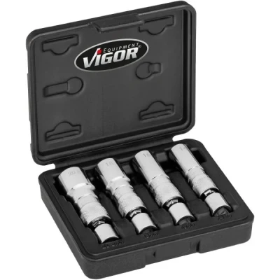Kuva VIGOR V7002/4 Hylsyavainsarja, sytytystulppa 4 10 (3/8&quot;)
