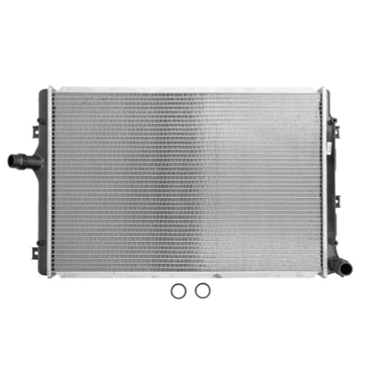 Kuva NISSENS 65281A Jäähdytin Alumiini 650 453 34 Jäähdytysrivat mekaan. kiinnitetyt VOLKSWAGEN: Golf 5, Caddy 3, Passat B6 Variant, AUDI: A3 Hatchback