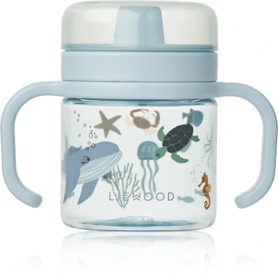 Kuva Liewood KYLO Sippy CUP Unisex Tuttipullo lapsille, Koko: One Size, Sea creature/sandy