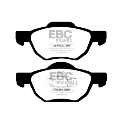 Kuva EBC Brakes DP1525 Jarrupalat Etuakseli HONDA: ACCORD 7 Limousine, Tourer,